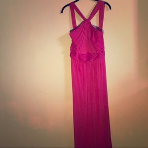 Floor length Pink Formal Dress